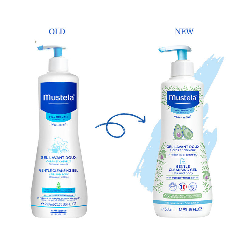 Mustela - Gentle Cleansing Gel Hair and Body 500ml - Laadlee