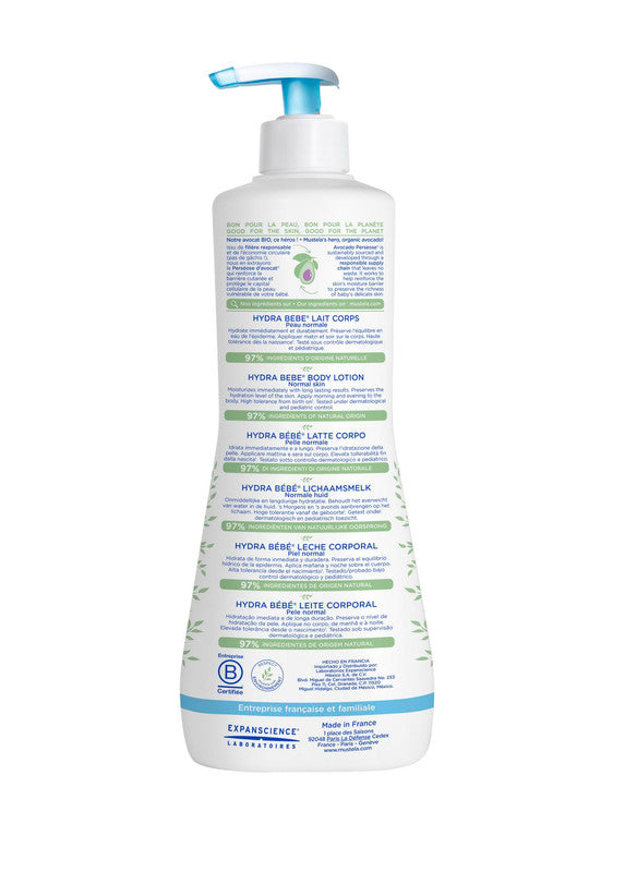 Mustela - Hydra Bebe Moisturising Body Lotion 300ml - Laadlee