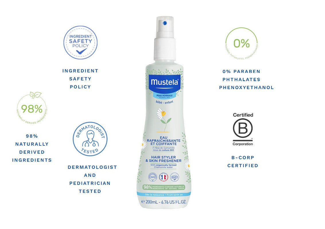 Mustela - Skin Freshener Hair and Body 200ml - Laadlee
