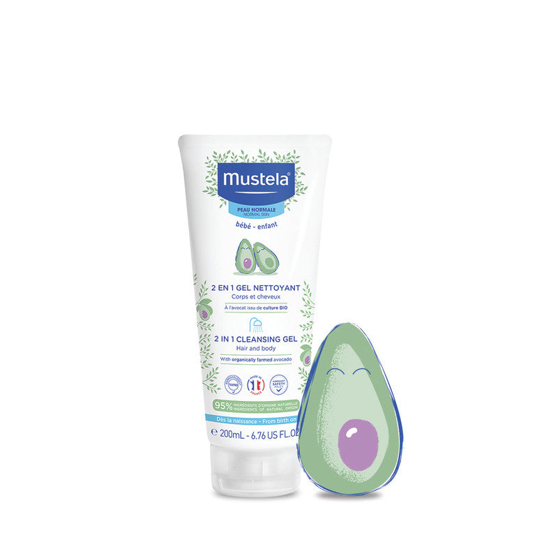 Mustela - 2 in 1 Cleansing Gel Hair and Body 200ml - Laadlee