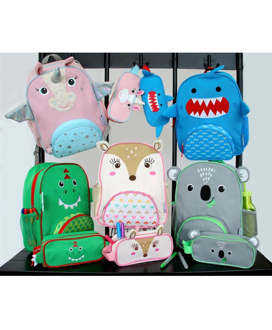 Zoocchini Pencil Case - Sherman The Shark - Laadlee