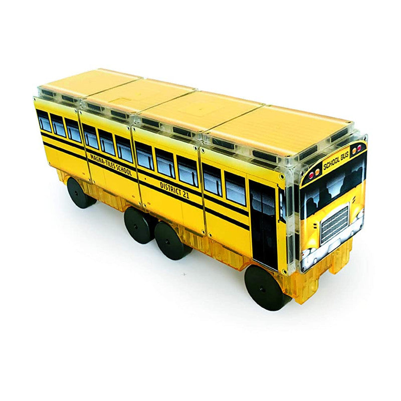 Magna-Tiles Customize Structures 123 School Bus - Laadlee