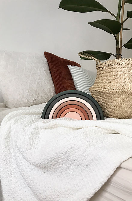 SABO Concept - Wooden Rainbow Toy - Green - Laadlee