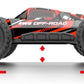 MJX Remote Control 2.4Ghz Hobby Grade Truck - Red - Laadlee