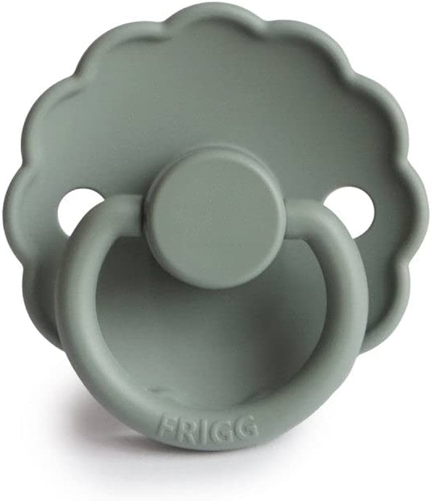 Frigg Daisy Silicone Baby Pacifier 0-6M, 1Pack, Lily Pad - Size 1 - Laadlee