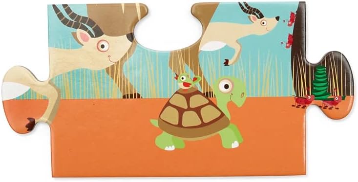 Scratch Europe Safari 36 Puzzle Pieces - Laadlee