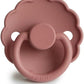 Frigg Daisy Silicone Baby Pacifier 6M-18M, 1Pack, Powder Blush - Size 2 - Laadlee