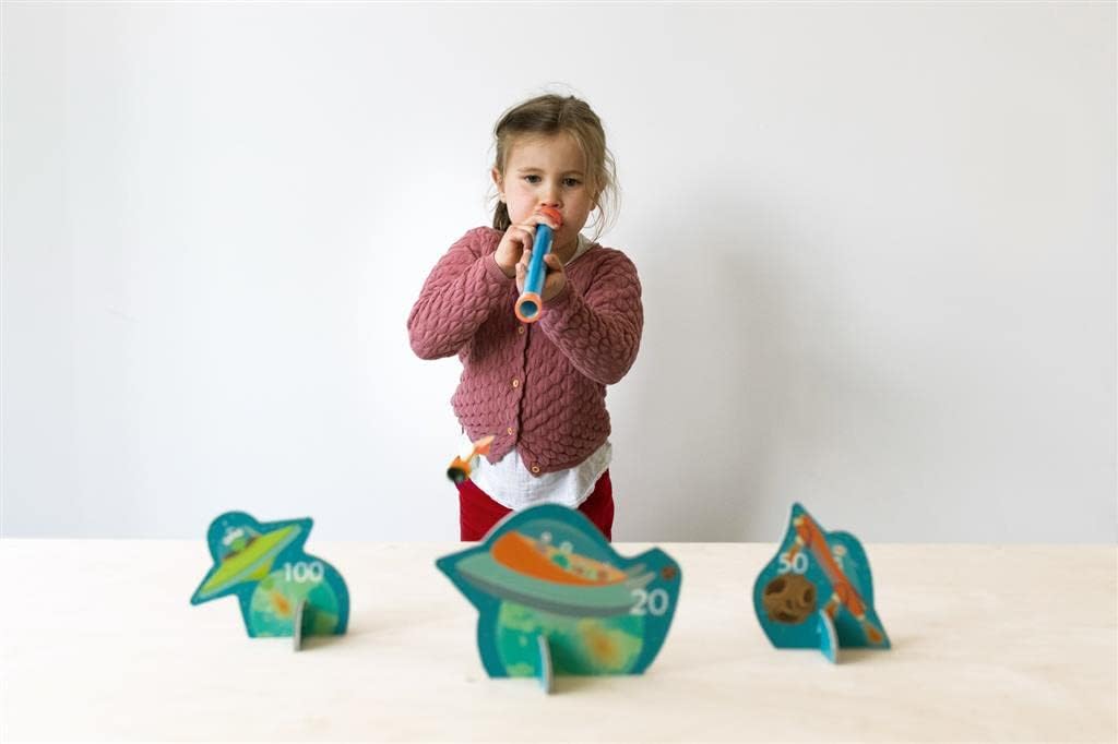 Scratch Europe Blowdart Space - 5 Robots & 3 Darts - Laadlee