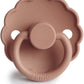 Frigg Daisy Silicone Baby Pacifier 6M-18M, 1Pack, Rose Gold - Size 2 - Laadlee