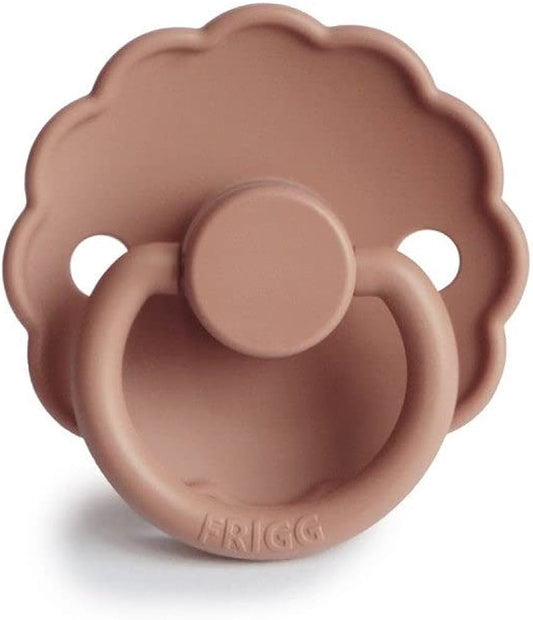 Frigg Daisy Latex Baby Pacifier 6M-18M, 1Pack, Rose Gold - Size 2 - Laadlee