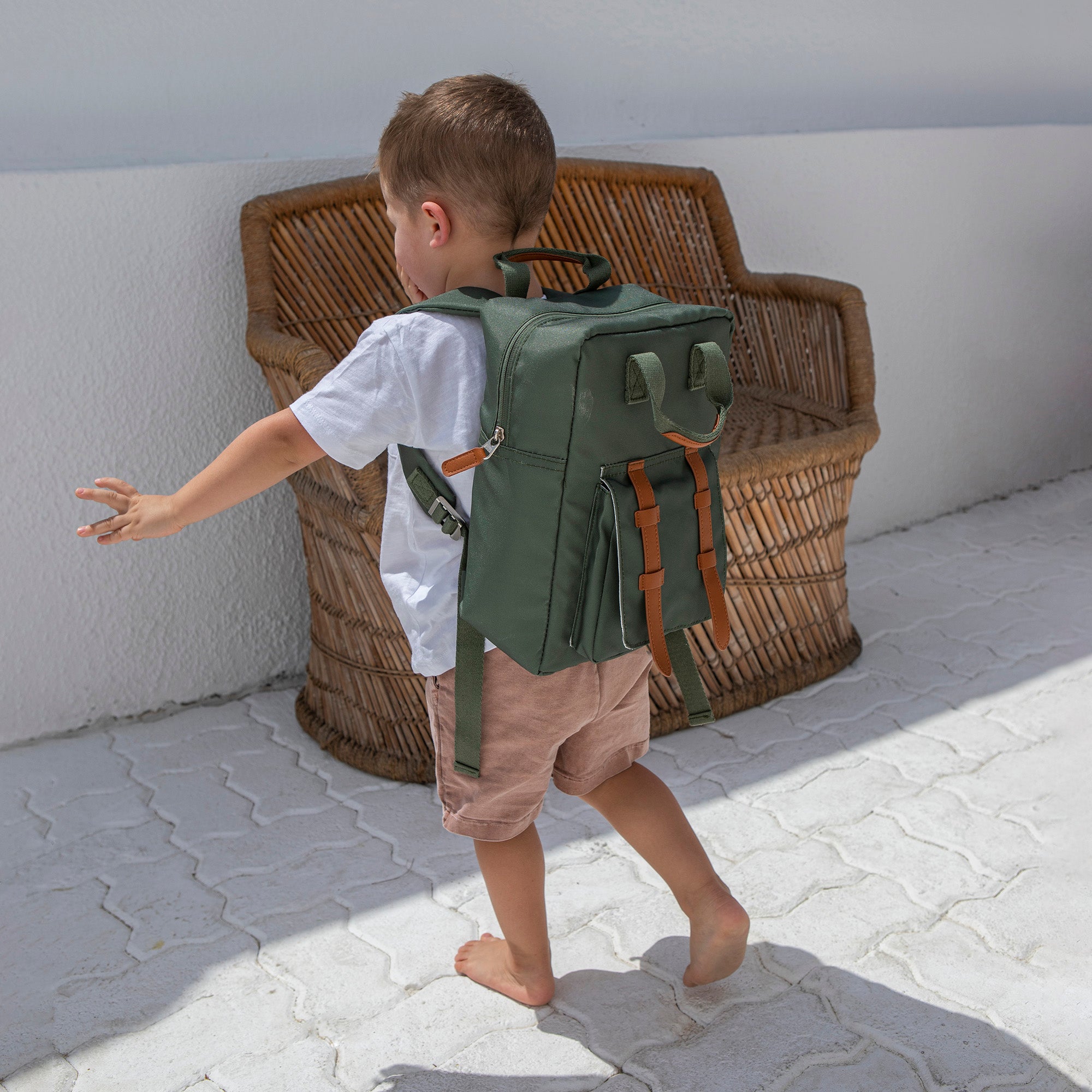 Citron Kids Backpack - Olive Green - Laadlee
