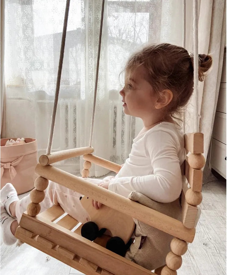 SABO Concept - Wooden Toy Rolling Bear - Wood - Laadlee