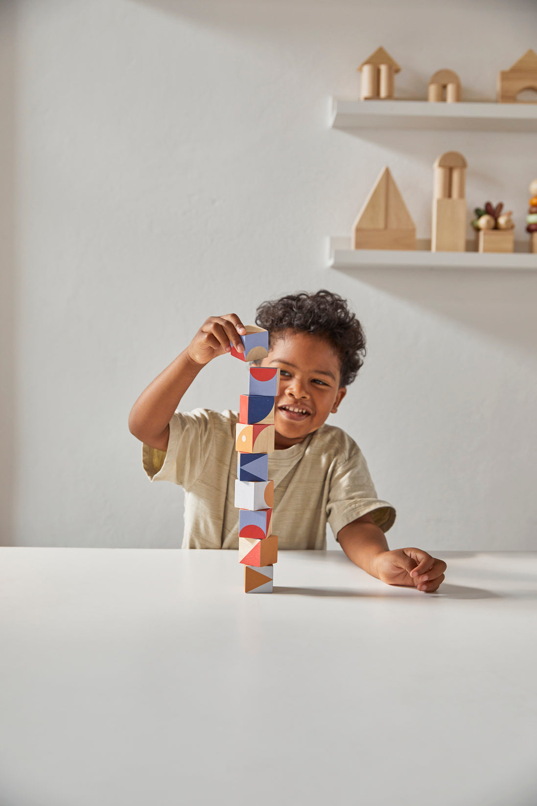 PlanToys Geo Pattern Cubes - Laadlee