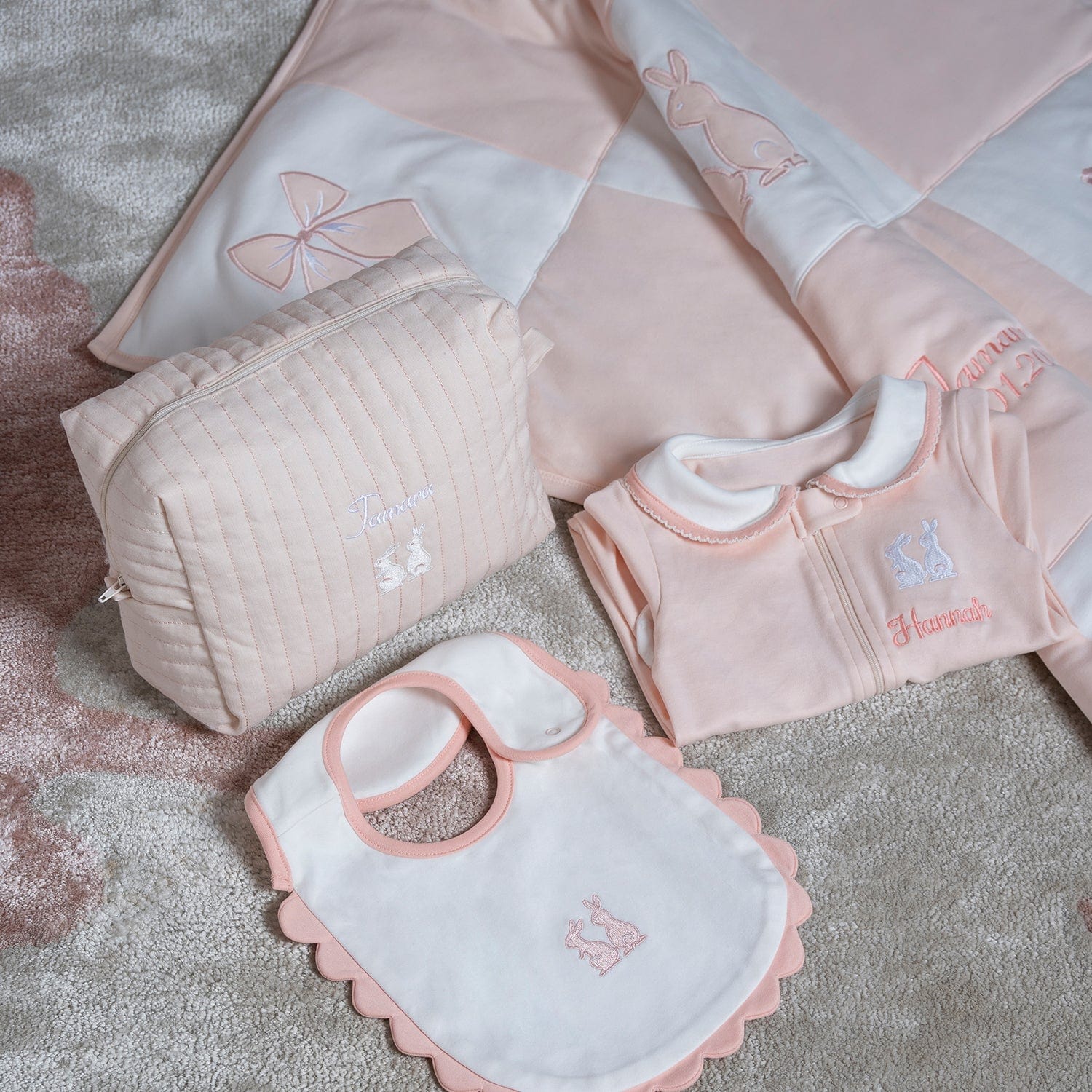 Little IA Bunny Quilted Pouch - Laadlee