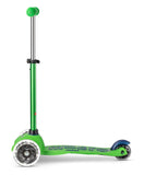 Micro Mini Deluxe Scooter with LED Wheels - Green & Blue - Laadlee