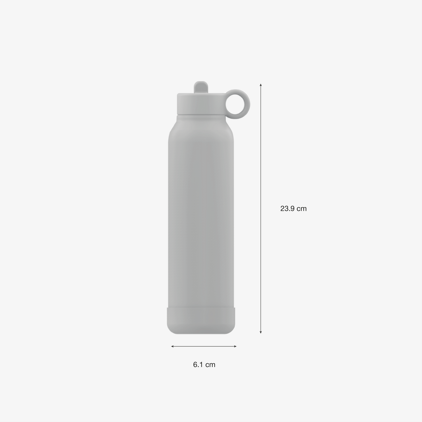 Citron Stainless Steel Water Bottle 500ml - Brick - Laadlee