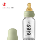 BIBS Baby Bottle 110ml - Sage - Laadlee