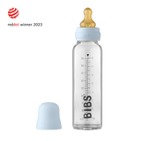 BIBS Baby Bottle 225ml - Baby Blue - Laadlee