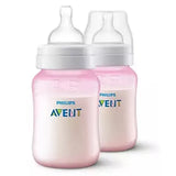 Philips Avent Anti-Colic Bottle Pink 260ml (Pack of 2) - Laadlee