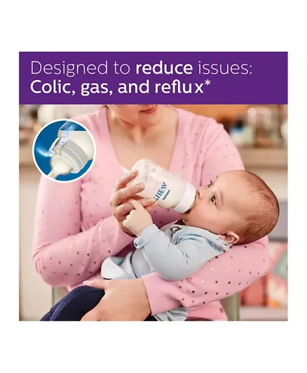 Philips Avent Anti-Colic Bottle Pink 260ml (Pack of 2) - Laadlee