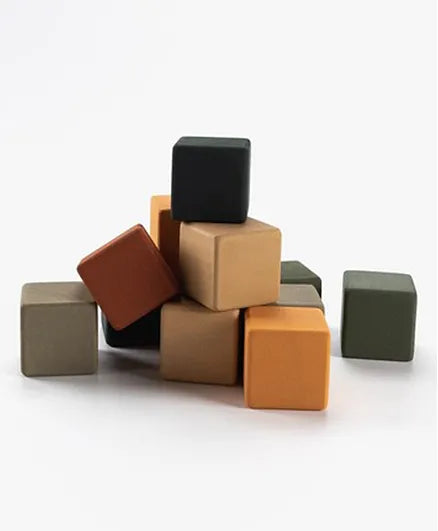 SABO Concept - Wooden Blocks Mini Set 12-pc - Jungle - Laadlee