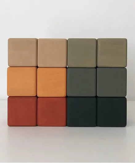 SABO Concept - Wooden Blocks Mini Set 12-pc - Jungle - Laadlee