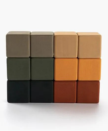 SABO Concept - Wooden Blocks Mini Set 12-pc - Jungle - Laadlee