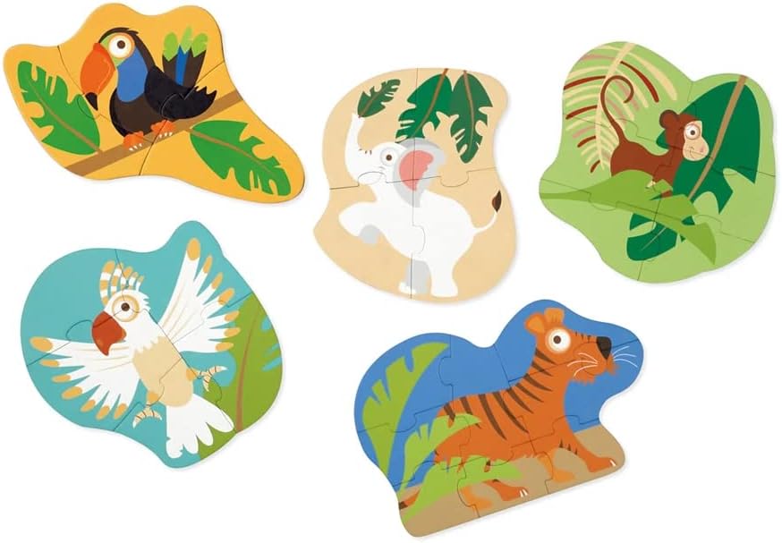 Scratch Europe Jungle Starter Puzzle With 5 Puzzles - Laadlee