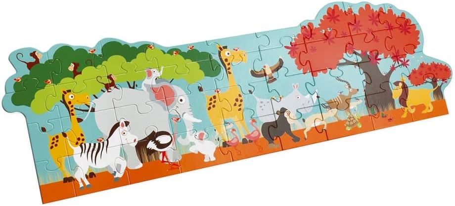 Scratch Europe Safari 36 Puzzle Pieces - Laadlee