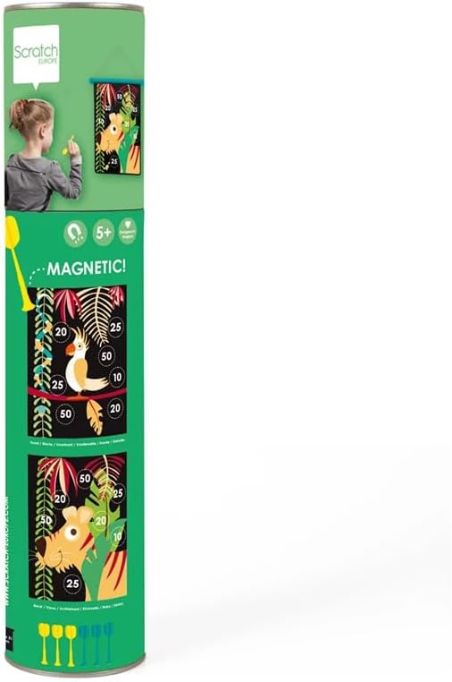 Scratch Europe Magnetic Darts Medium Tropical Jungle - Laadlee
