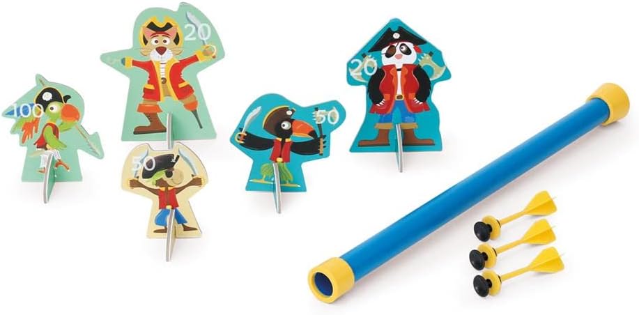 Scratch Europe Blowdart Pirates - 5 Pirates & 3 Darts - Laadlee