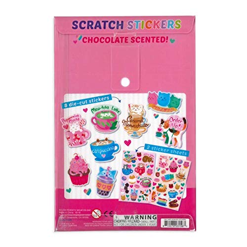 OOLY Scented Scratch Stickers - Cat Café - Laadlee