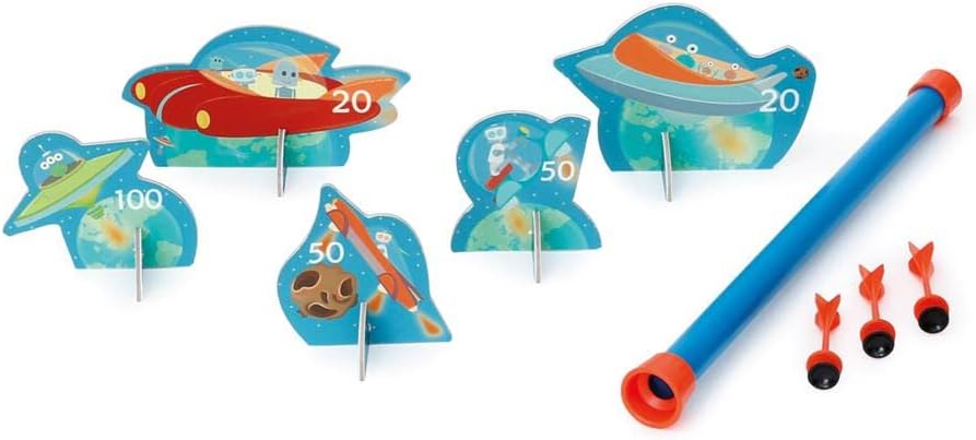 Scratch Europe Blowdart Space - 5 Robots & 3 Darts - Laadlee