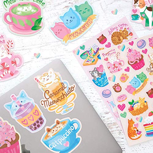 OOLY Scented Scratch Stickers - Cat Café - Laadlee