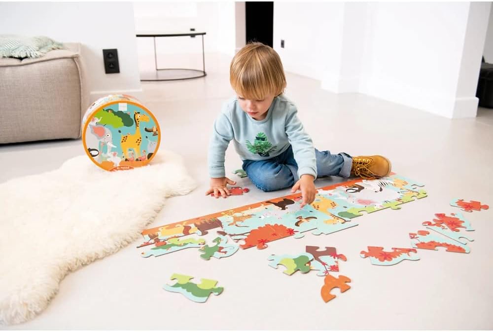 Scratch Europe Safari 36 Puzzle Pieces - Laadlee