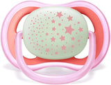 Philips Avent Silicone Ultra Air Soother Nighttime (6M - 18M)- Pack of 2 - Laadlee