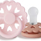 Frigg Fairytale Silicone Baby Pacifier 0-6M, 2Pack, White Lilac/Pretty In Peach - Size 1 - Laadlee