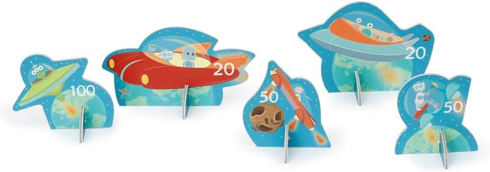 Scratch Europe Blowdart Space - 5 Robots & 3 Darts - Laadlee