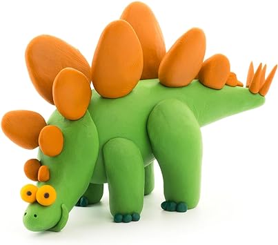 Hey Clay - DIY Dinos Plastic Modelling Air-Dry Clay - 6 pcs - Laadlee