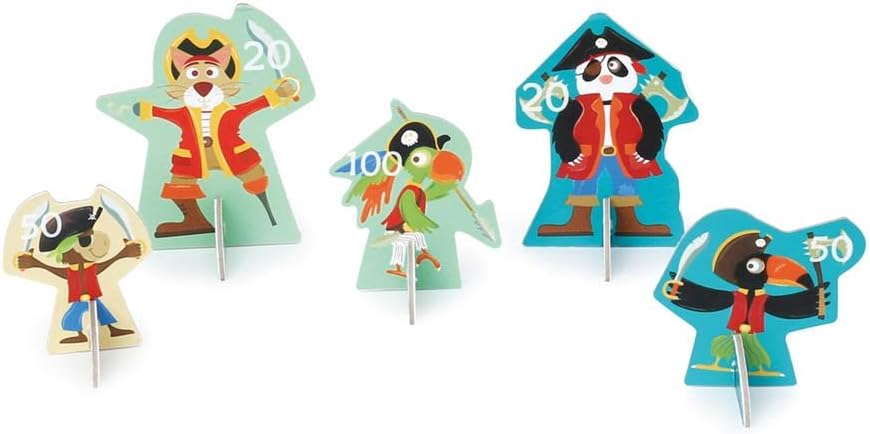 Scratch Europe Blowdart Pirates - 5 Pirates & 3 Darts - Laadlee