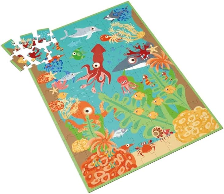 Scratch Europe Puzzle Ocean 100 pieces - Laadlee