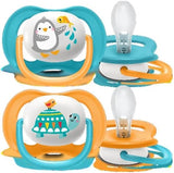 Philips Avent Ultra Air Freeflow Soother Silicone Animals Mixed (6M - 18M) (Pack of 2) - Laadlee