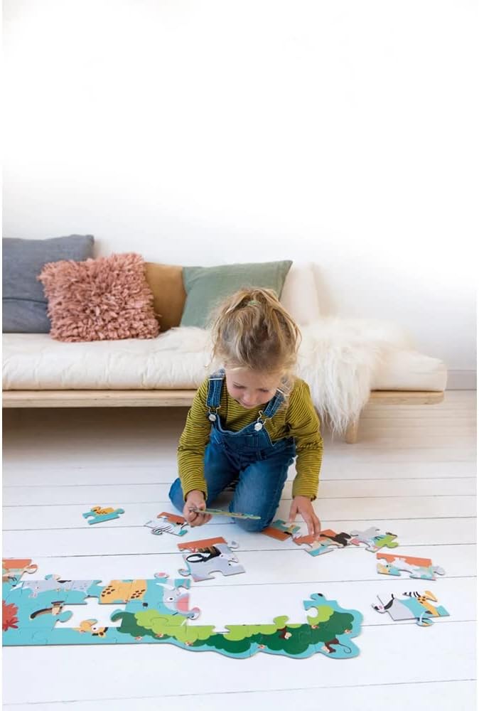 Scratch Europe Safari 36 Puzzle Pieces - Laadlee