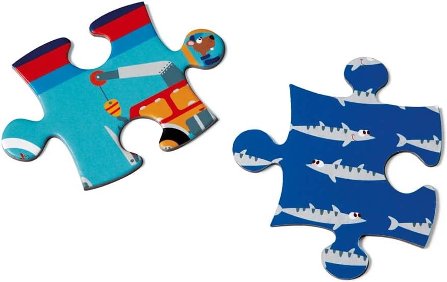 Scratch Europe Puzzle Ferry Boat 60 Pieces - Laadlee