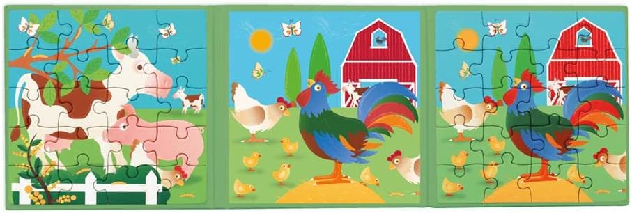 Scratch Europe Magnetic Puzzle Book To Go - Farm - Laadlee