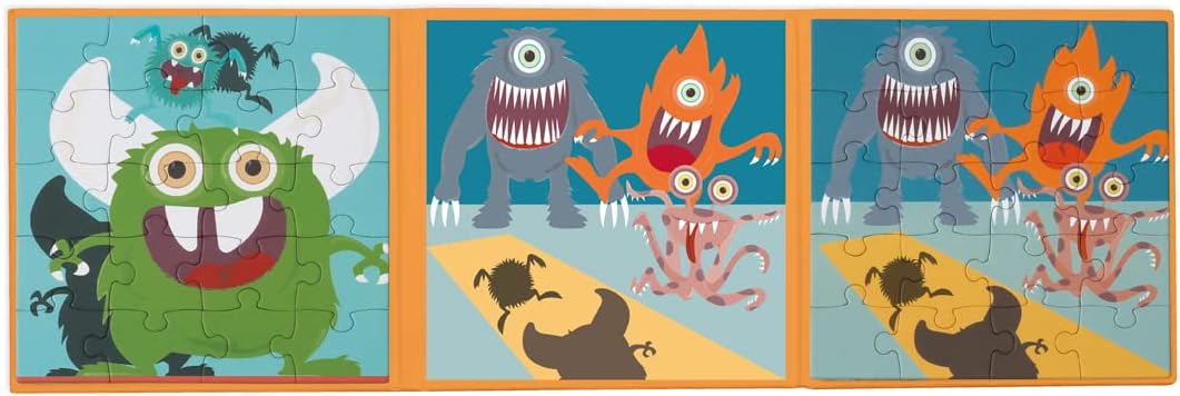 Scratch Europe Magnetic Puzzle Book To Go - Monster - Laadlee