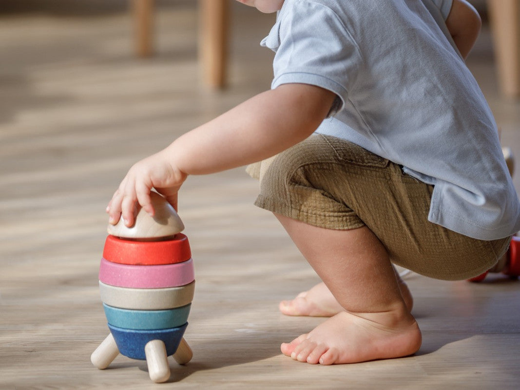 PlanToys Stacking Rocket - Orchard - Laadlee