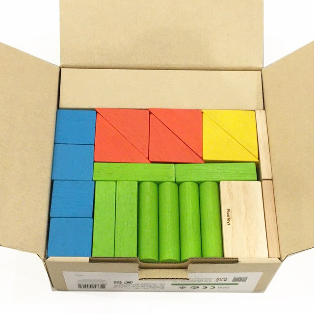 PlanToys Colorful 40 Unit Blocks - Laadlee