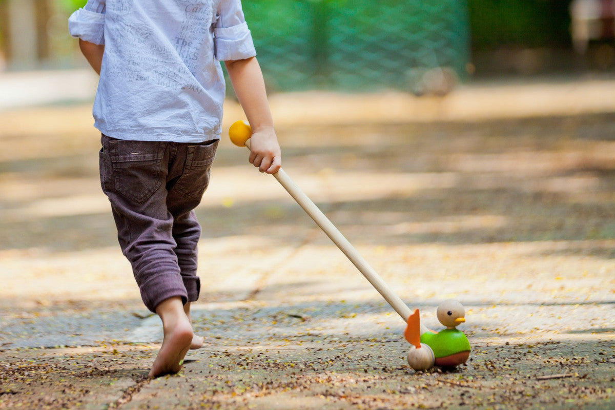 PlanToys Push Along Duck - Laadlee
