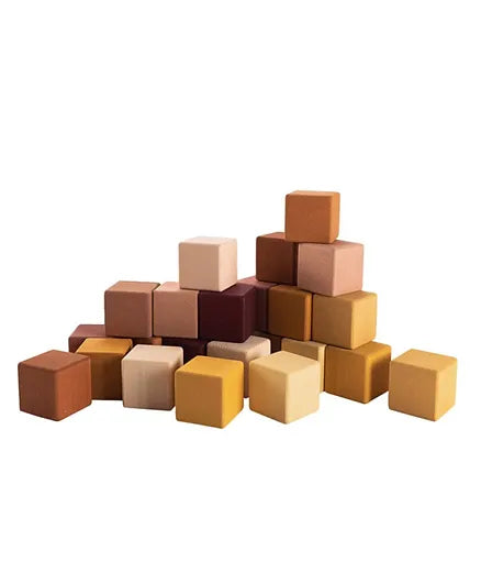 SABO Concept - Wooden Blocks Set 24-pc - Marsala - Laadlee